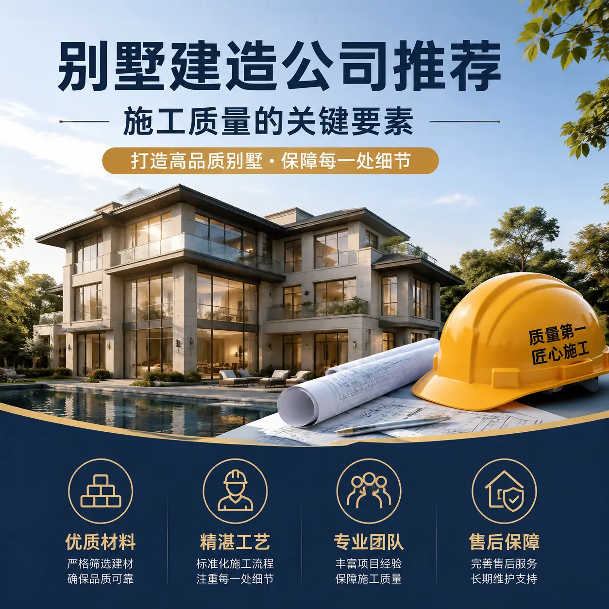 别墅建造公司推荐： 剑河 施工质量的关键要素