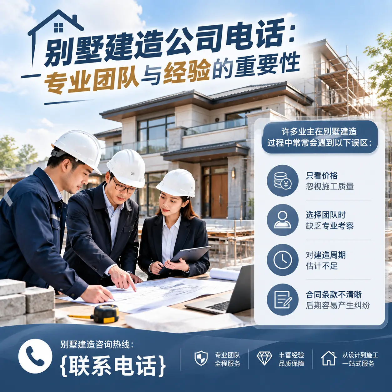 剑河别墅建造公司电话:专业团队与经验的重要性