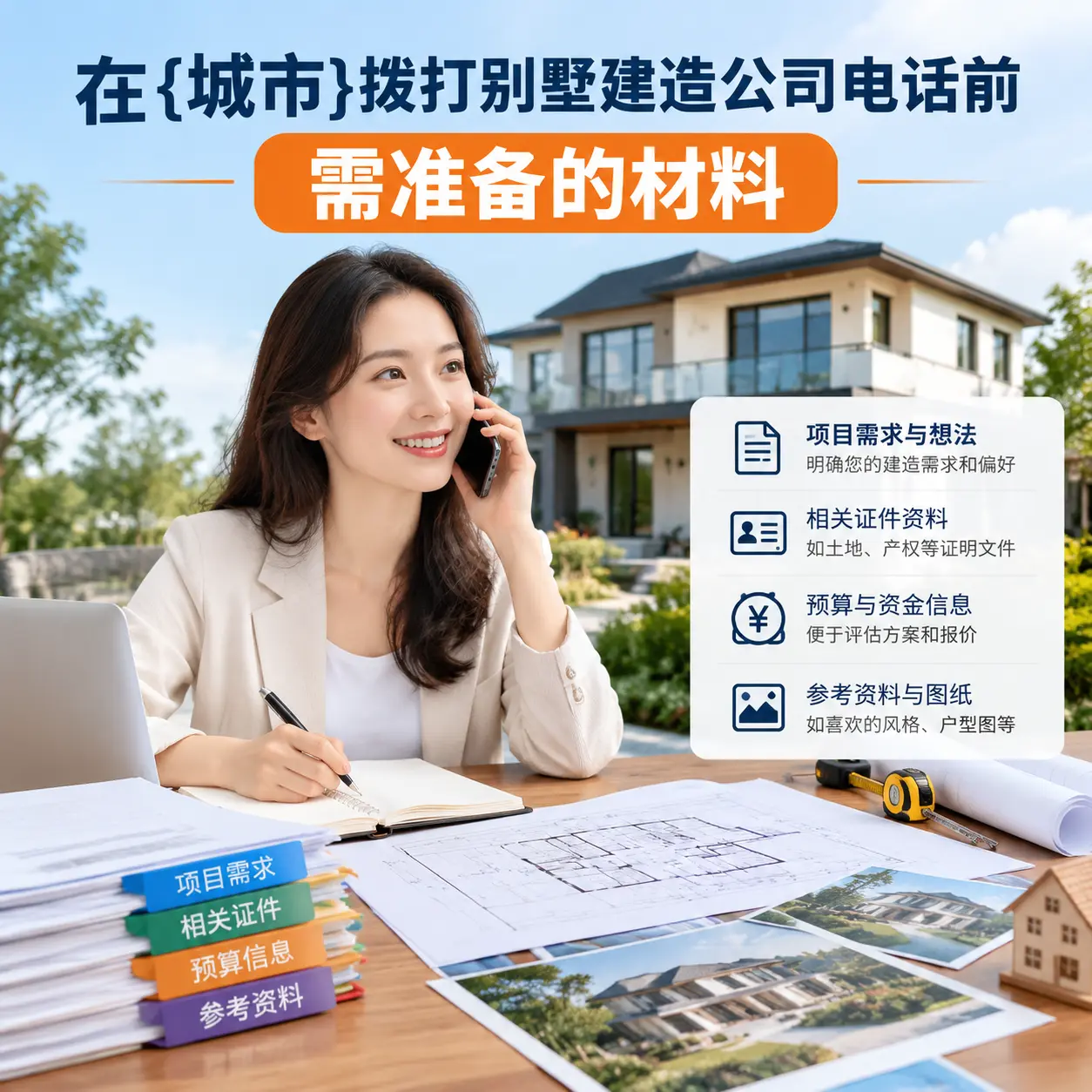 在剑河拨打别墅建造公司电话前需准备的材料